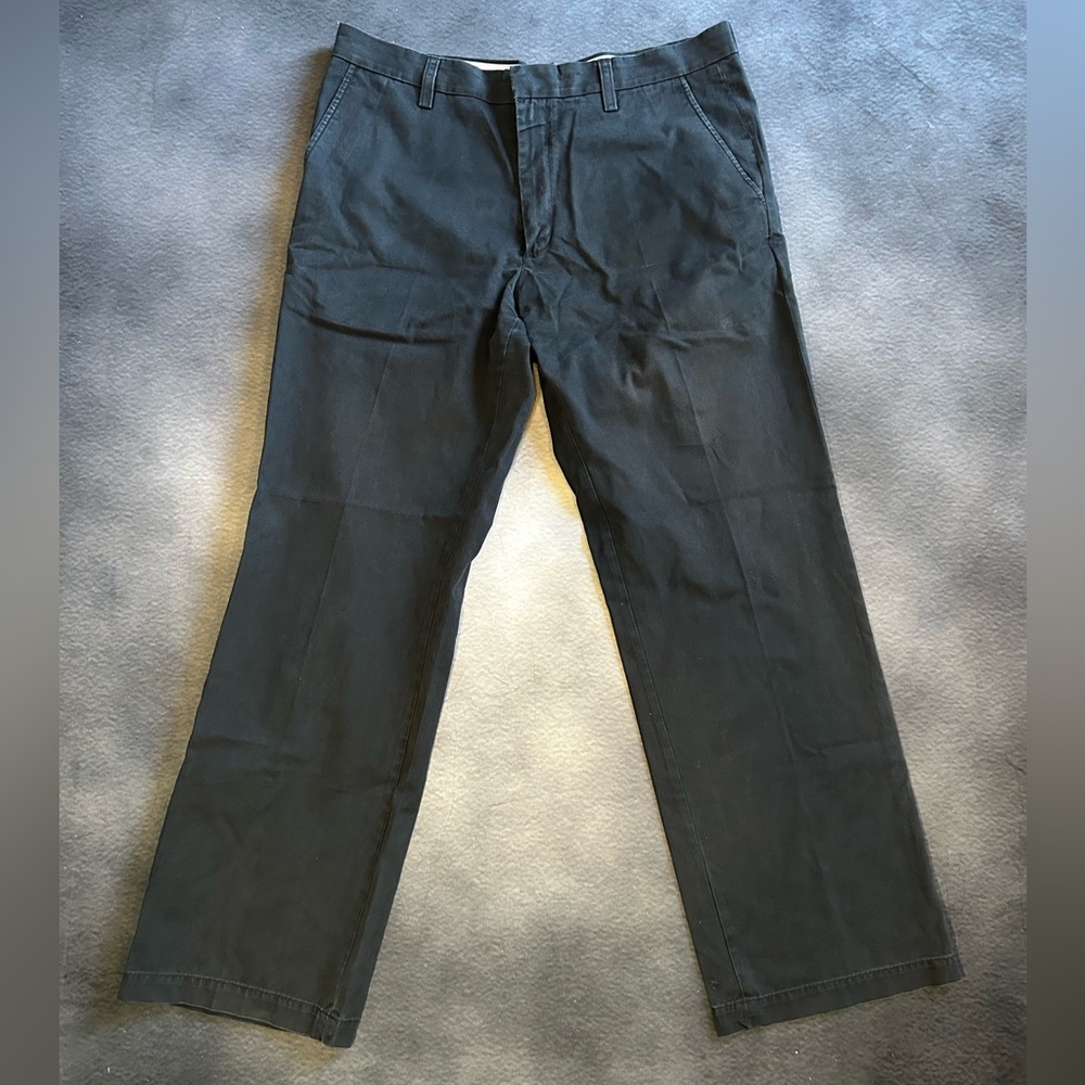 Banana Republic Dawson Chino Men's Black Straight-Leg Chinos 34/32